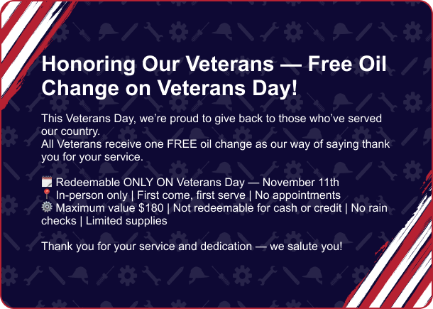 Honoring Our Veterans Banner